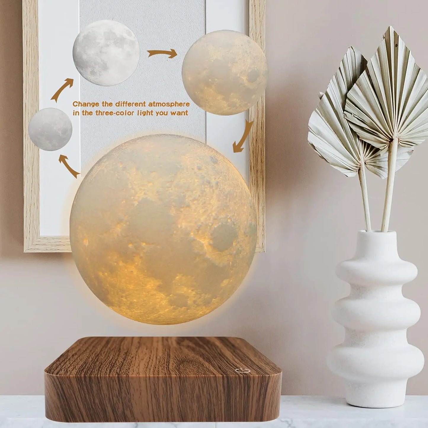 Floating Moon Lamp™: Enchanting 3D Night Light