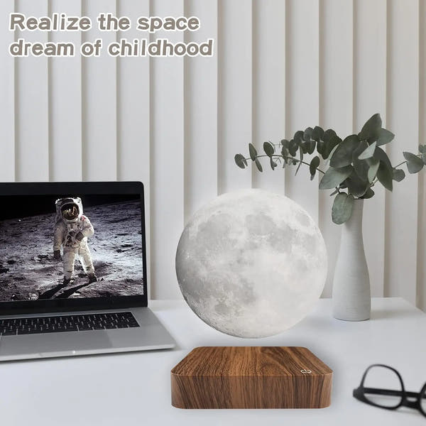 Floating Moon Lamp™: Enchanting 3D Night Light